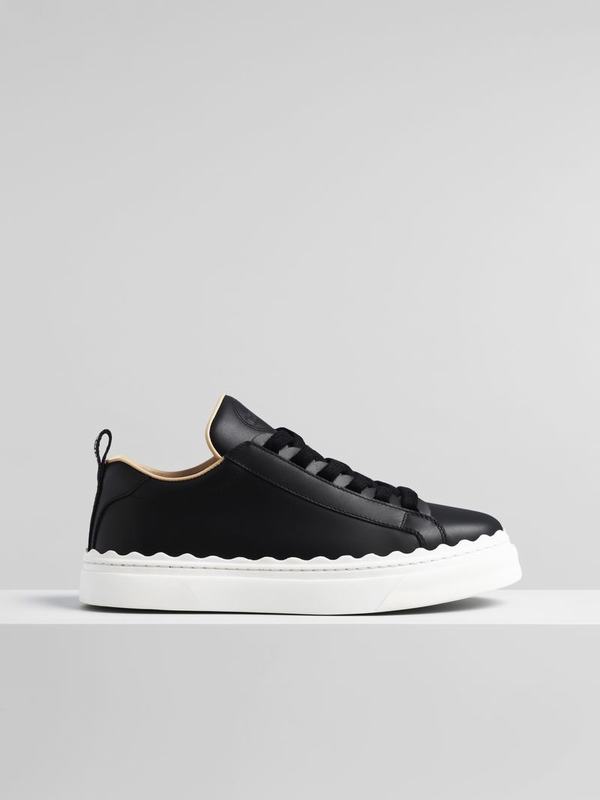 Chloé Zapatillas Mujer Lauren Negras Calfskin VDGK68390